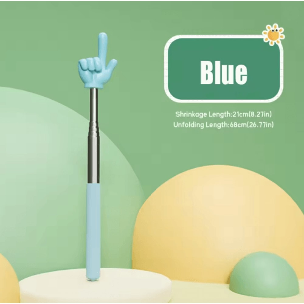 Telescopic Teaching Pointer Stainless Steel Finger Reading Stick 6