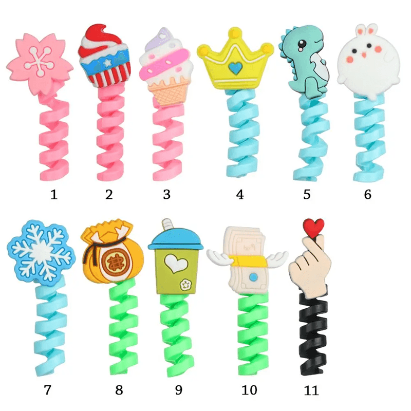 Silicone Cable Protector And Cord Winder Protective Cover 0