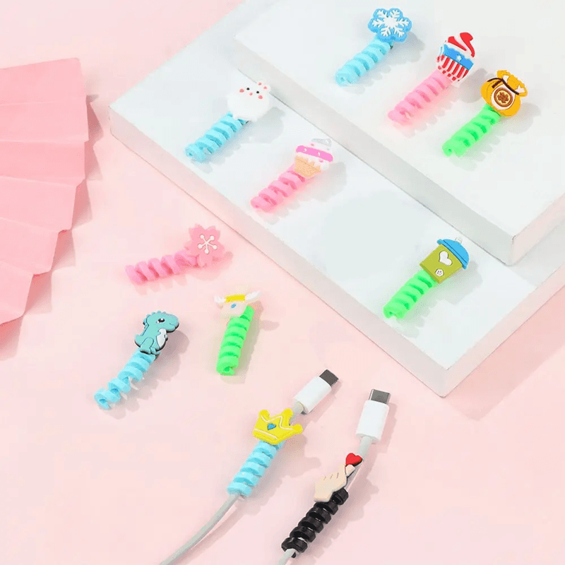 Silicone Cable Protector And Cord Winder Protective Cover 1