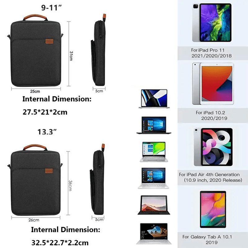 Crossbody Tablet Bag Shoulder Messenger Case For IPad And Galaxy Tab 2