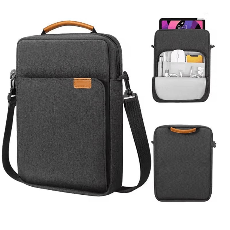 Crossbody Tablet Bag Shoulder Messenger Case For IPad And Galaxy Tab 4