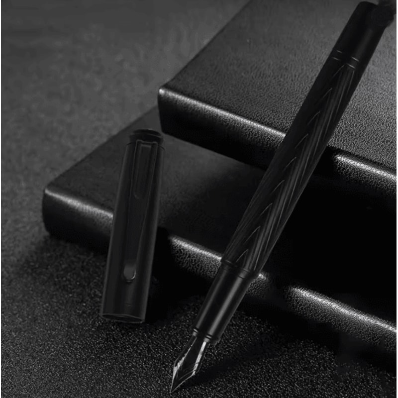 Titanium Nib Metal Fountain Pen Smooth Refillable Writing Pen 3