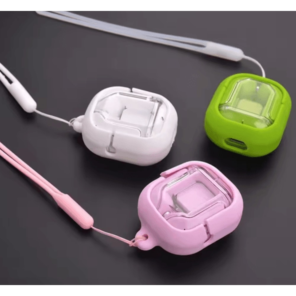 Silicone Earbuds Case With Lanyard Protective Cover For HQAi H4 0