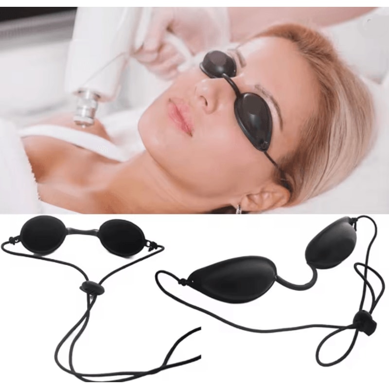 Silicone Laser Protective Eye Mask Light Blocking Tanning Goggles 0