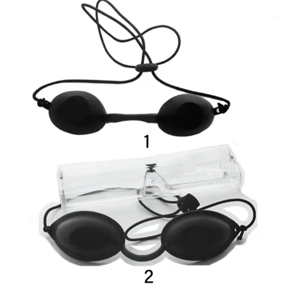 Silicone Laser Protective Eye Mask Light Blocking Tanning Goggles 1