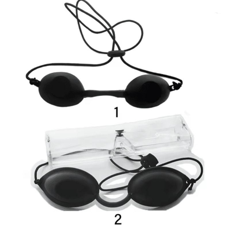 Silicone Laser Protective Eye Mask Light Blocking Tanning Goggles 1