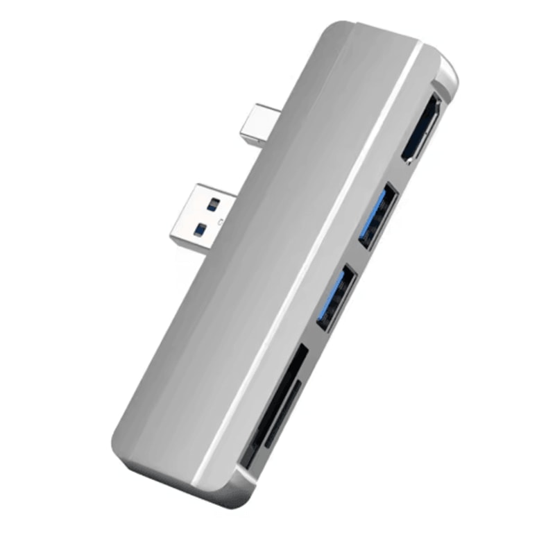 5 In 1 USB Hub Docking Station For Microsoft Surface Pro 3