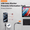 USB C Data Blocker Charging Only Privacy Protection Adapter 1