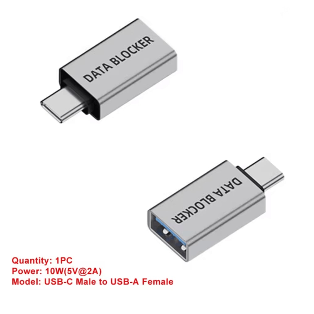 USB C Data Blocker Charging Only Privacy Protection Adapter 2