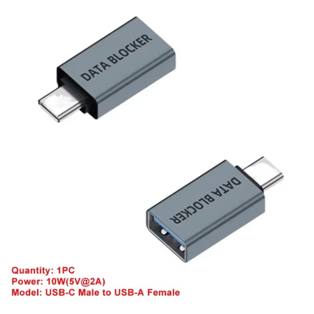 USB C Data Blocker Charging Only Privacy Protection Adapter 3