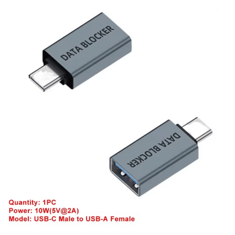 USB C Data Blocker Charging Only Privacy Protection Adapter 3