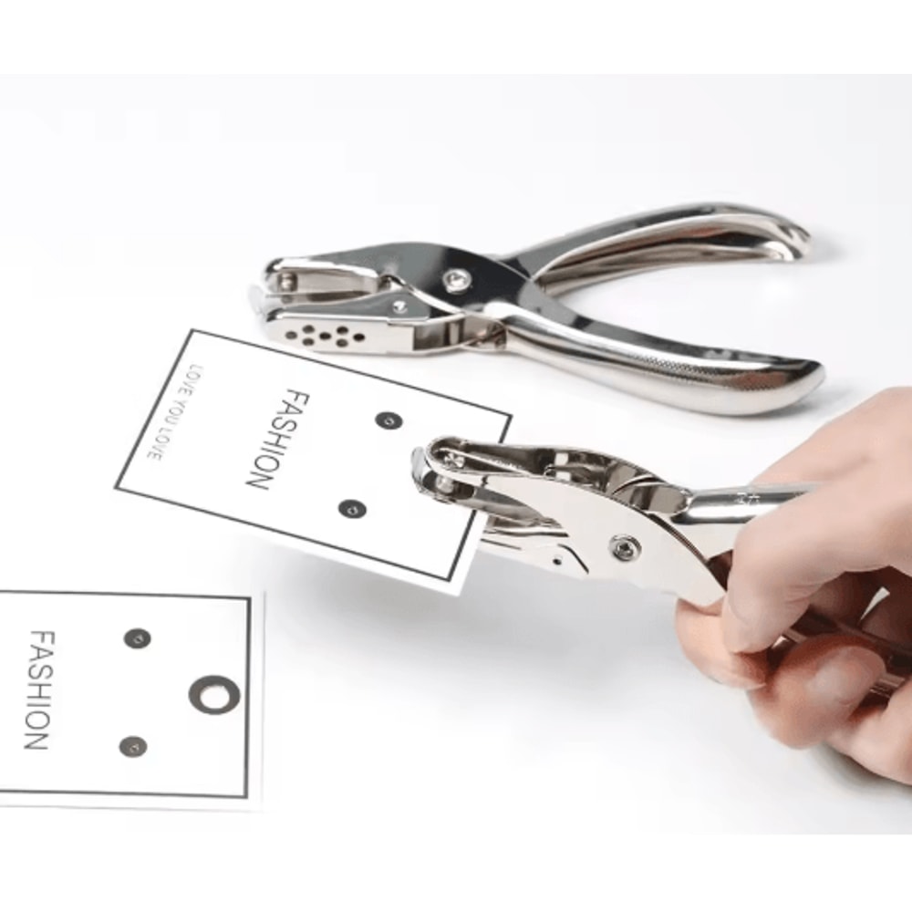 Handheld Metal Hole Punch Tool For Scrapbooking And Jewelry Cards 0
