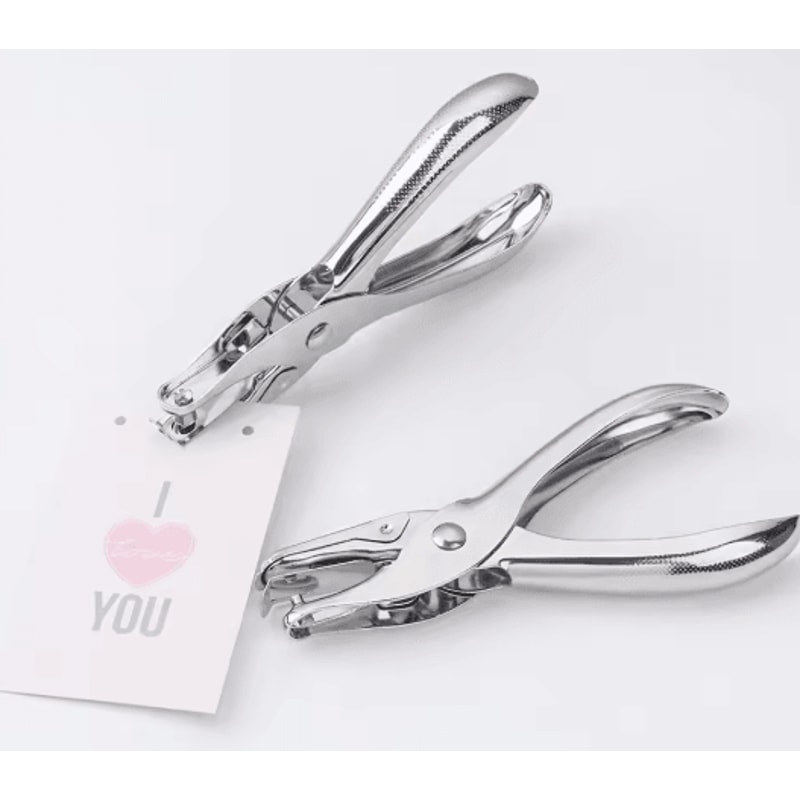 Handheld Metal Hole Punch Tool For Scrapbooking And Jewelry Cards 1