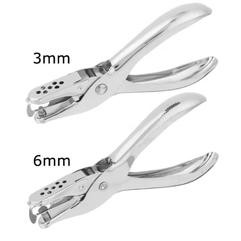 Handheld Metal Hole Punch Tool For Scrapbooking And Jewelry Cards 2