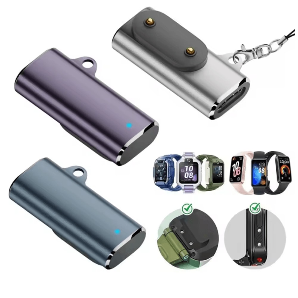 Huawei Band Magnetic Type C Watch Charger Adapter High Speed USB C Converter 1