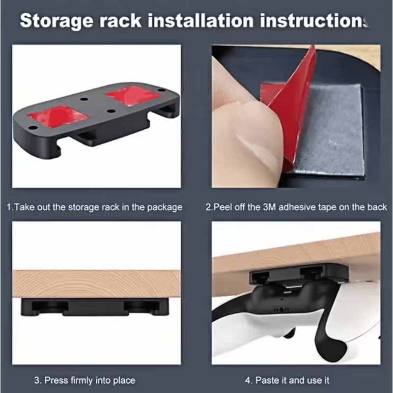 Wall Mount Game Controller Holder For PS5 PS4 Replaceable Hanger Hook 1