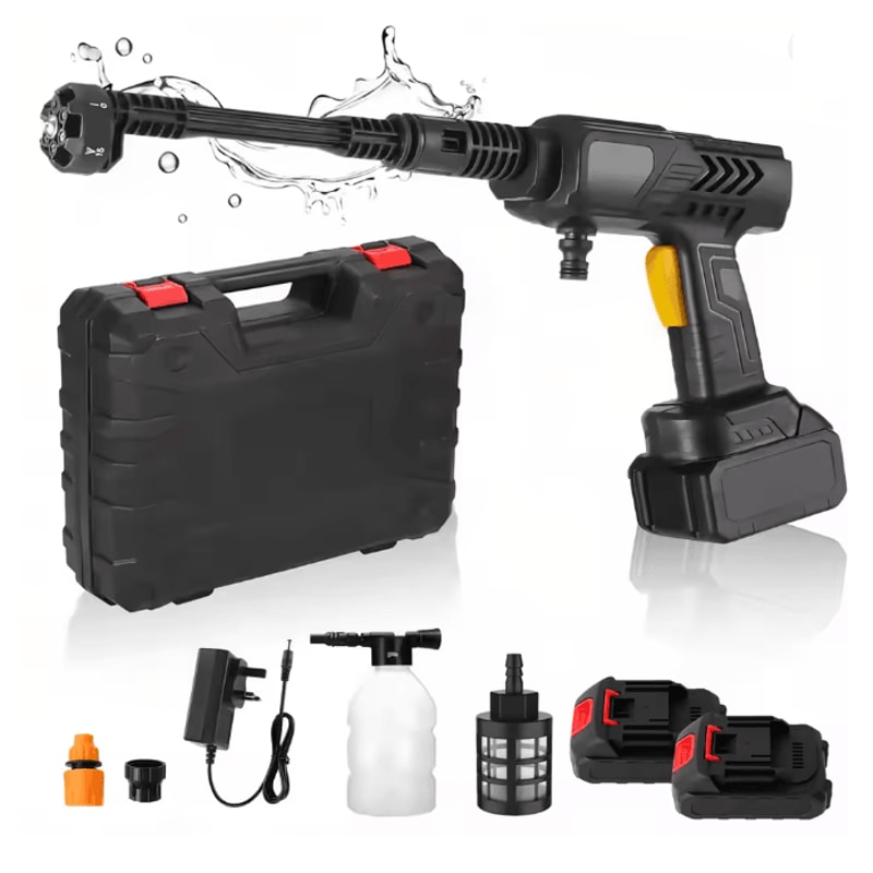 Cordless Pressure Washer Gun Portable High Power Electric Cleaner With Battery 0
