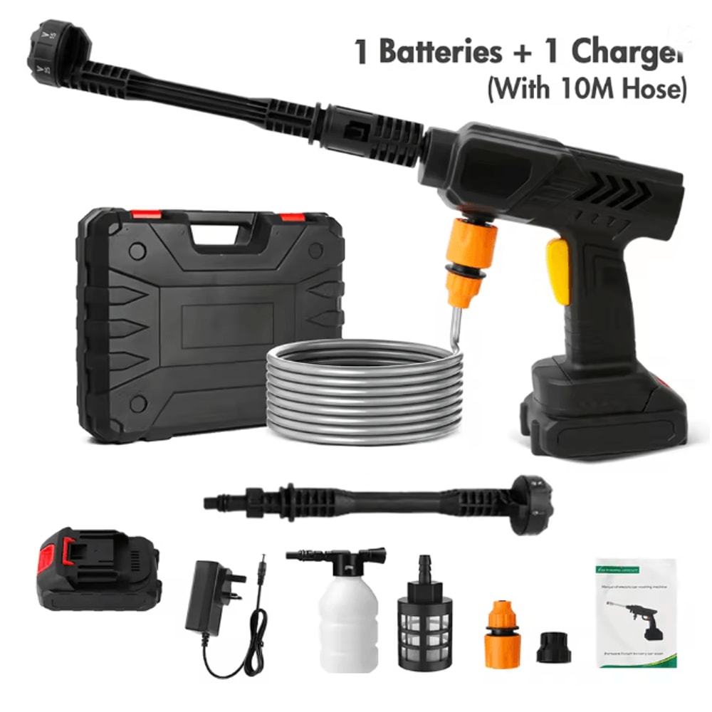 Cordless Pressure Washer Gun Portable High Power Electric Cleaner With Battery 5