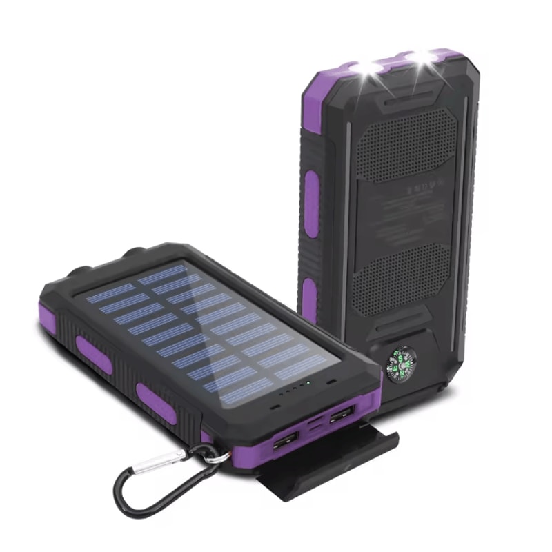 20000mAh Solar Power Bank Waterproof Portable Charger For Outdoor Use 3