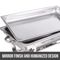 Electric Chafing Dish Buffet Set 8QT Stainless Steel Food Warmer For Catering 2
