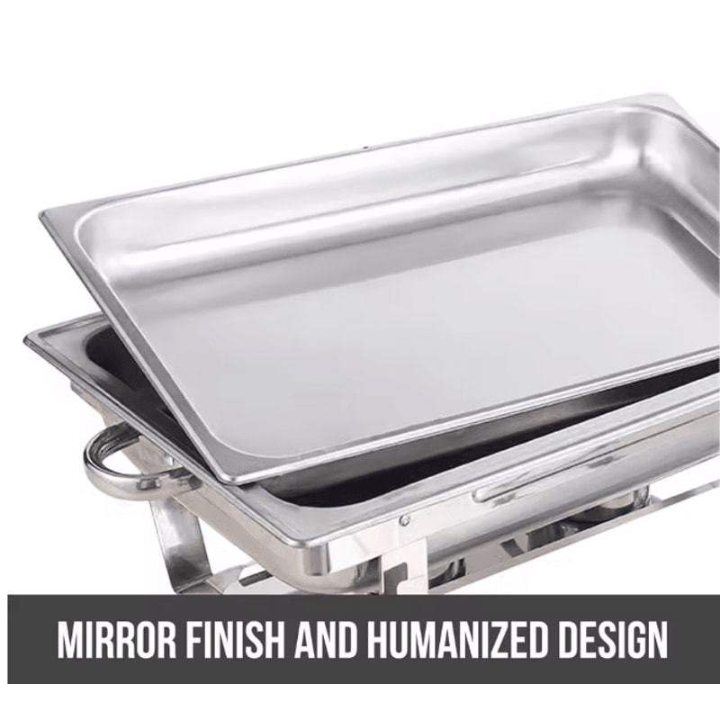 Electric Chafing Dish Buffet Set 8QT Stainless Steel Food Warmer For Catering 2