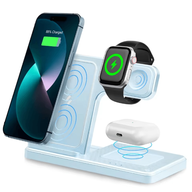 3 In 1 Wireless Charging Station Magnetic Fast Charging Foldable Charger 6