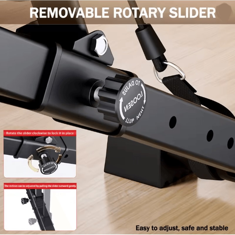 Adjustable Weight Bench Foldable Strength Training Bench For Full Body Workout 2