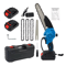 Cordless Mini Chainsaw 8 Inch Portable Wood Cutting Chain Saw With Batteries 0