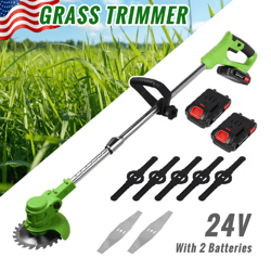 cordless weed trimmer 2 in 1 electric grass trimmer brushless lawn cutter
