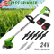 Cordless Weed Trimmer 2 In 1 Electric Grass Trimmer Brushless Lawn Cutter 0