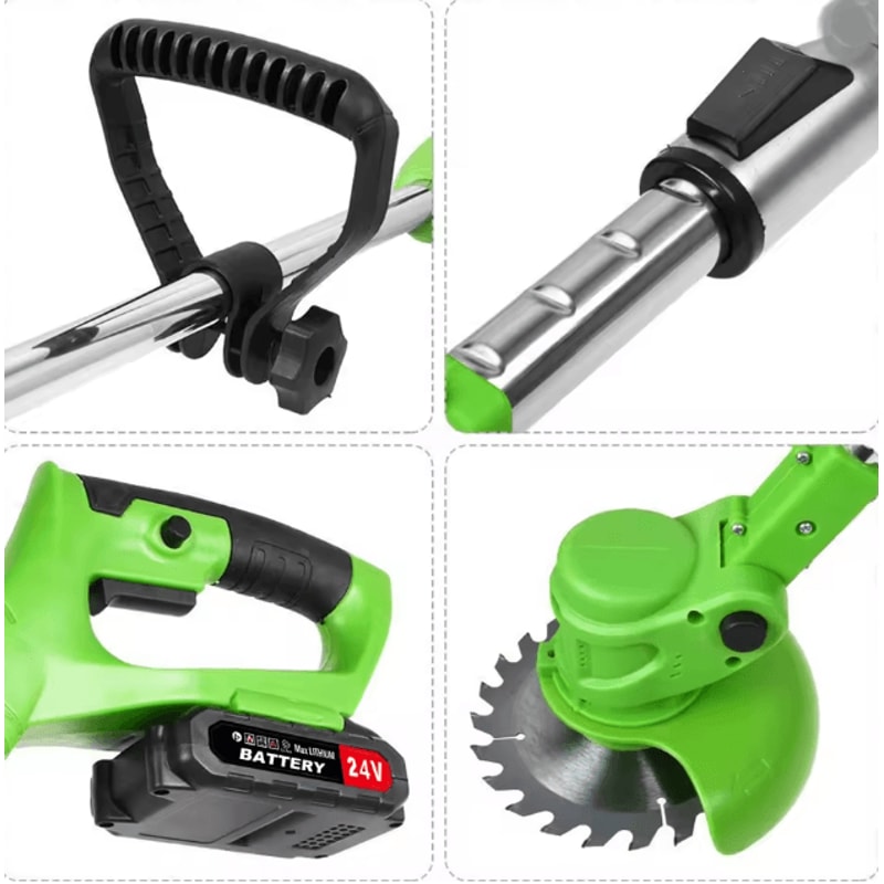 Cordless Weed Trimmer 2 In 1 Electric Grass Trimmer Brushless Lawn Cutter 3