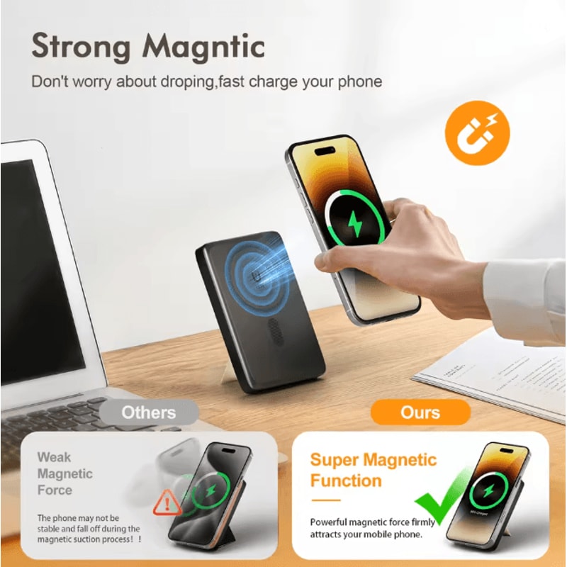 Magnetic Wireless Power Bank Fast Charging Portable Charger For IPhone 3