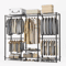 Heavy Duty Clothes Rack Storage Organizer Freestanding Wardrobe Hanging Rack 0