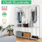 Portable Closet Wardrobe Organizer Storage Rack With Fabric Cover 1