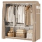 Portable Closet Wardrobe Organizer Storage Rack With Fabric Cover 8
