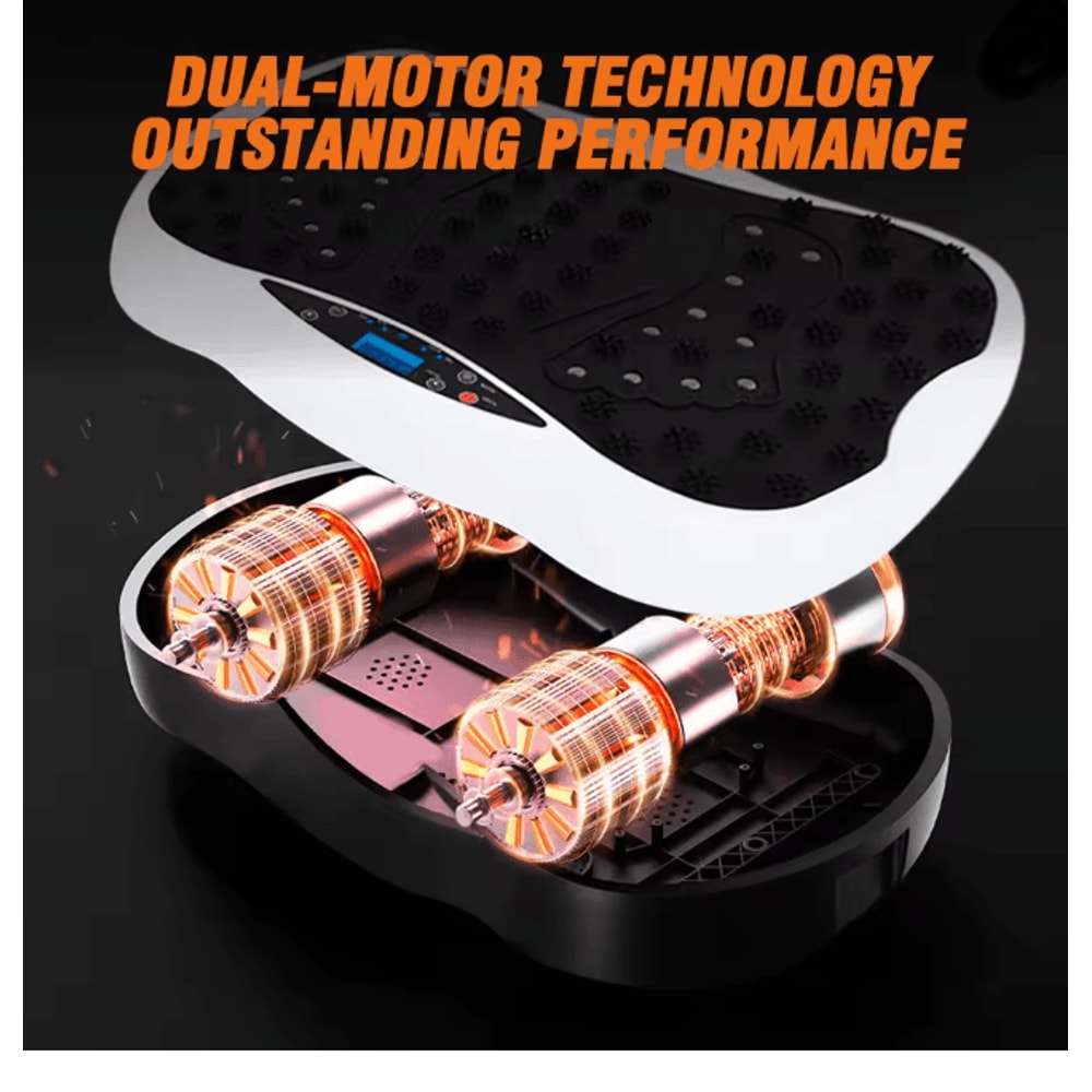 Full Body Vibration Plate Exercise Machine With Resistance Bands And Remote 4