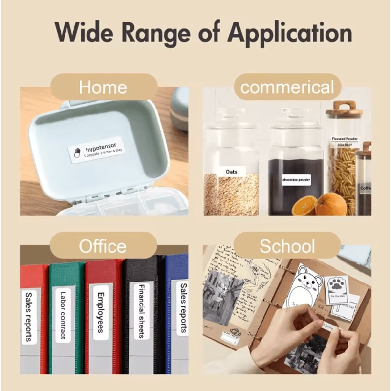 Wireless Label Maker Printer Bluetooth Portable Thermal Label Printer 3