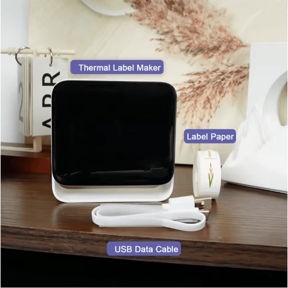 Wireless Label Maker Printer Bluetooth Portable Thermal Label Printer 4