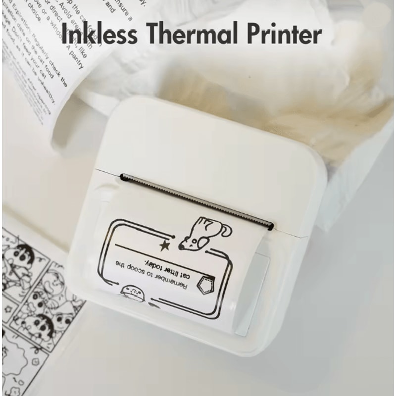 Portable Bluetooth Label Maker Inkless Thermal Pocket Printer 0