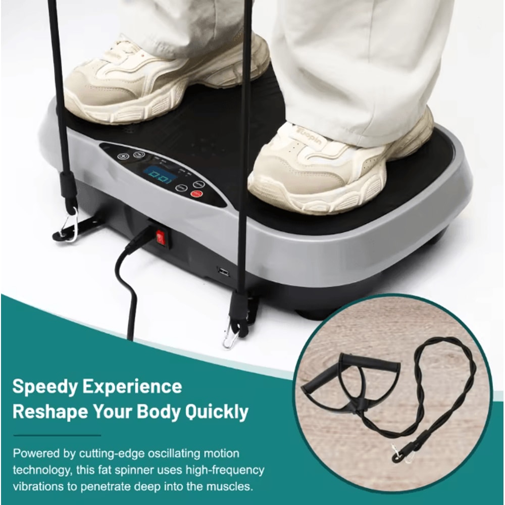 Vibration Plate Exercise Machine Portable Full Body Fitness Trainer 2