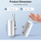 Mini Power Bank Portable USB C Phone Charger Compact Capsule Battery Pack 2
