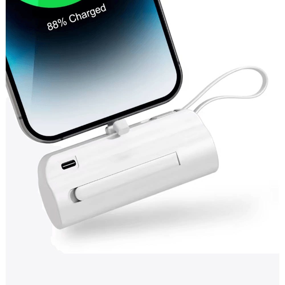 Mini Power Bank Portable USB C Phone Charger Compact Capsule Battery Pack 3