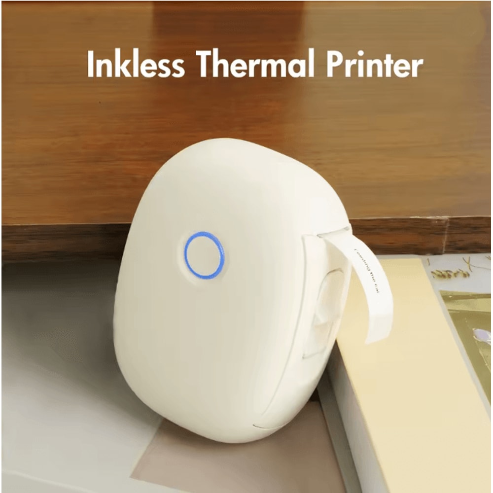 Mini Portable Wireless Label Maker Inkless Thermal Pocket Printer 0