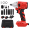 High Torque Cordless Impact Wrench Brushless 20V Power Tool With Batteries 0