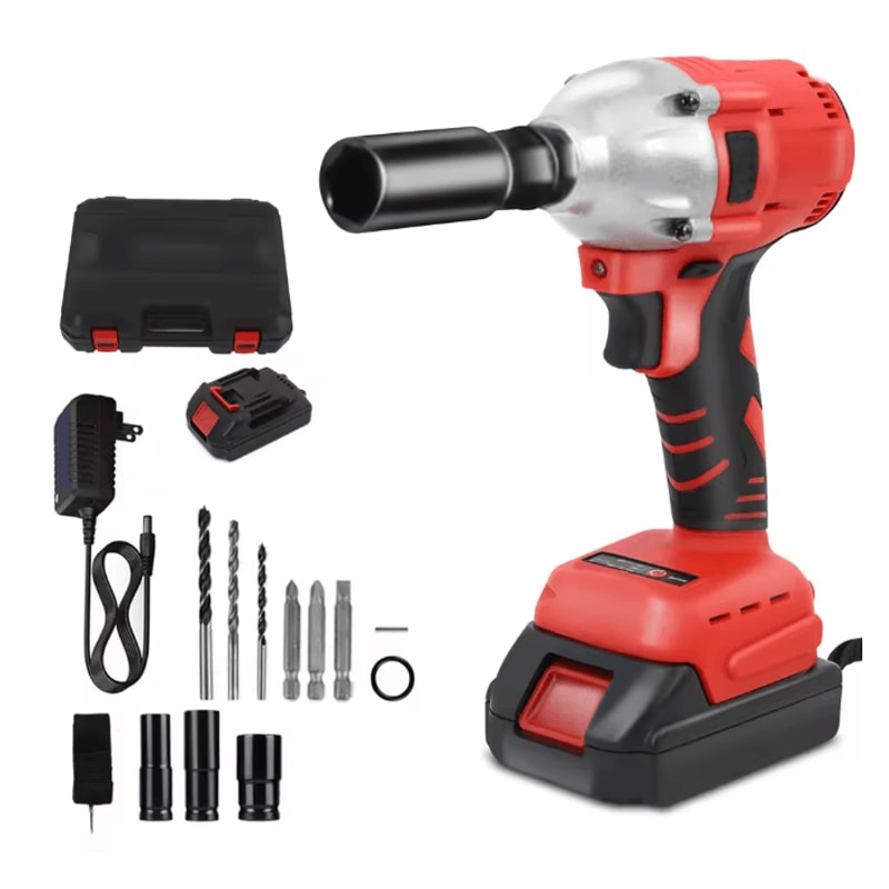 High Torque Cordless Impact Wrench Brushless 20V Power Tool With Batteries 4