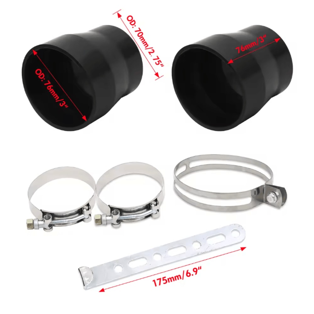 Carbon Fiber Cold Air Intake Box Universal Racing Air Intake Kit 2