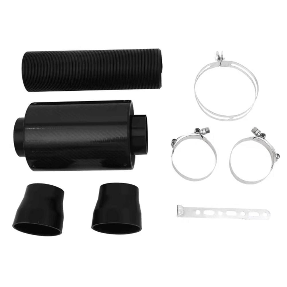 Carbon Fiber Cold Air Intake Box Universal Racing Air Intake Kit 3