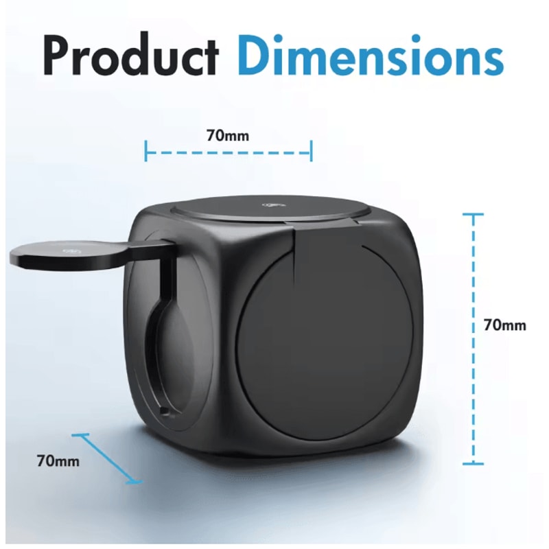 3 In 1 Magnetic Wireless Charging Station Foldable Fast Charger For IPhone 4