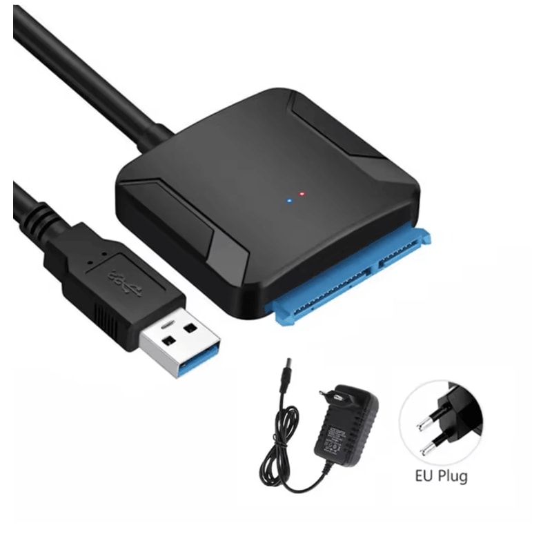 SATA To USB 30 Adapter Cable For SSD And HDD With Power Supply 4