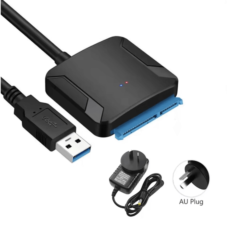 SATA To USB 30 Adapter Cable For SSD And HDD With Power Supply 7
